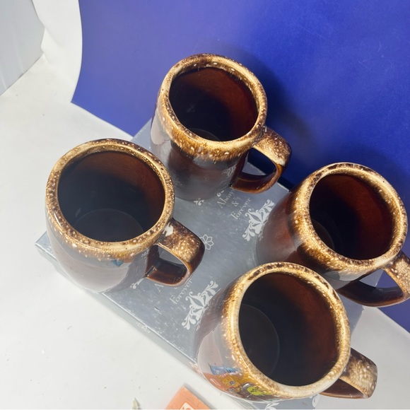 Hull Ovenproof Large Coffee Mug Stein set of 4 USA - Picture 3 of 7